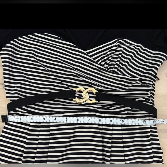 BCBGMAXAZRIA Belted Black & White Stripe Dress
Size 8 - Picture 5 of 12